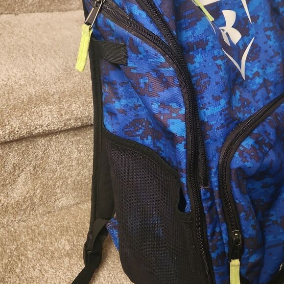 Under Armour Storm 1 Blue & Black Camo Backpack - Picture 4 of 11